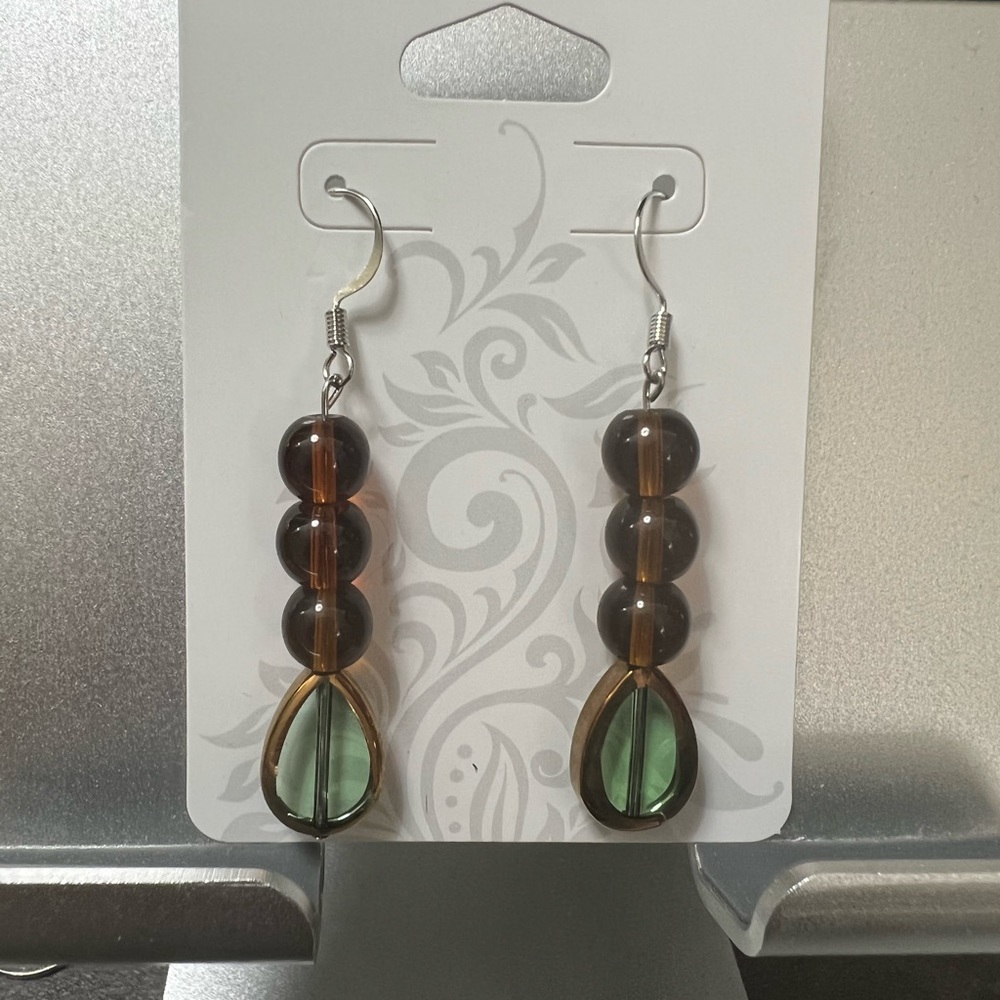 Earthy Bead Earrings - Picture 2 of 2